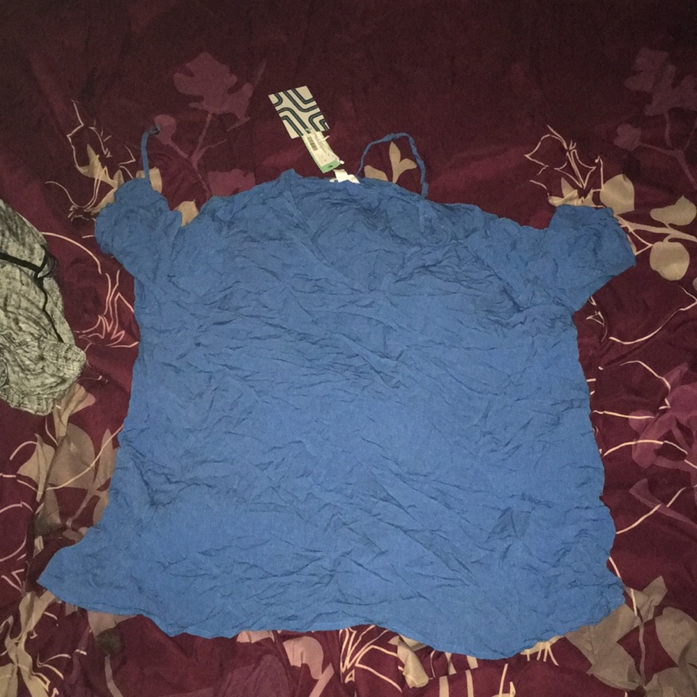 Blue low cut Blouse from Market & Spruce